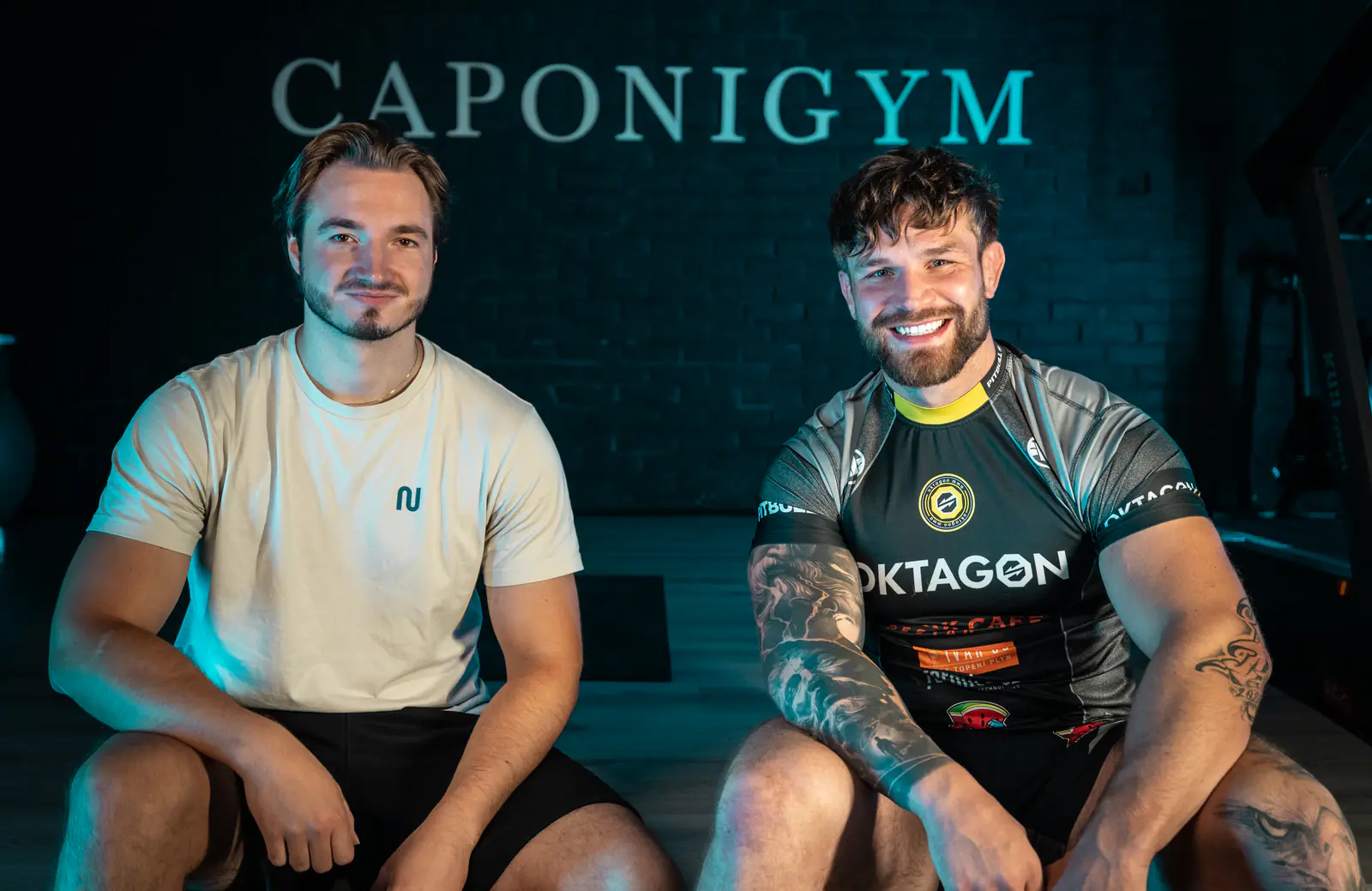 František se zápasníkem v Caponigym